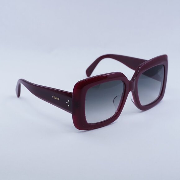 Final Price! Celine CL40263F 69B Shiny Burgundy Sunglasses - Picture 12 of 12